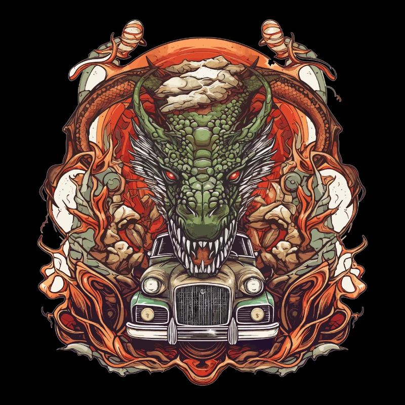 Drachen Auto