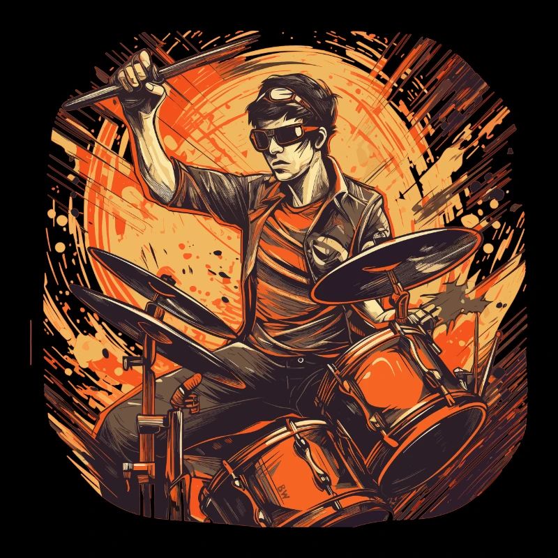 Drummer orange