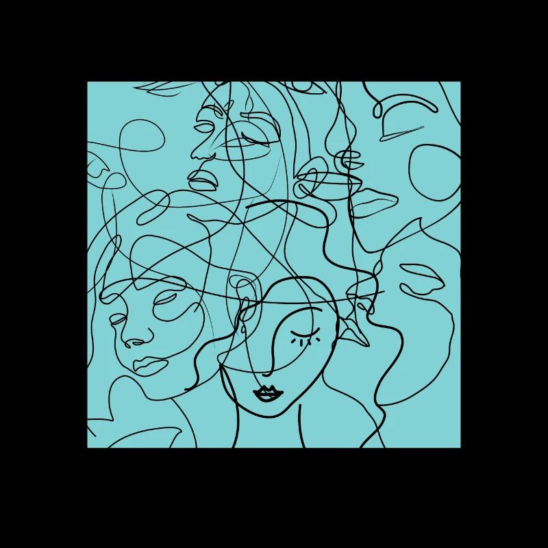 Face line blue