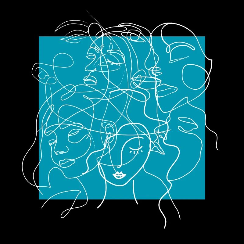 Face line blue