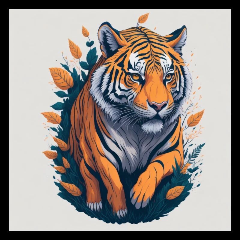 Laufender Tiger