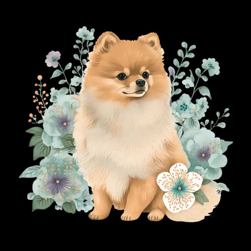 Poméranain Fleur de Poméranie Pastel