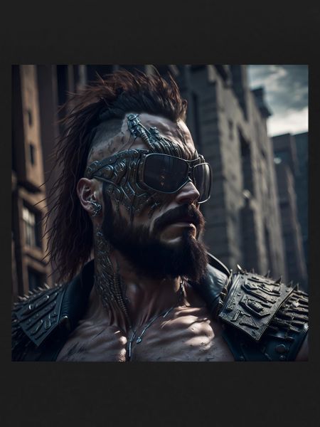 Future Cyberpunkt Warrior