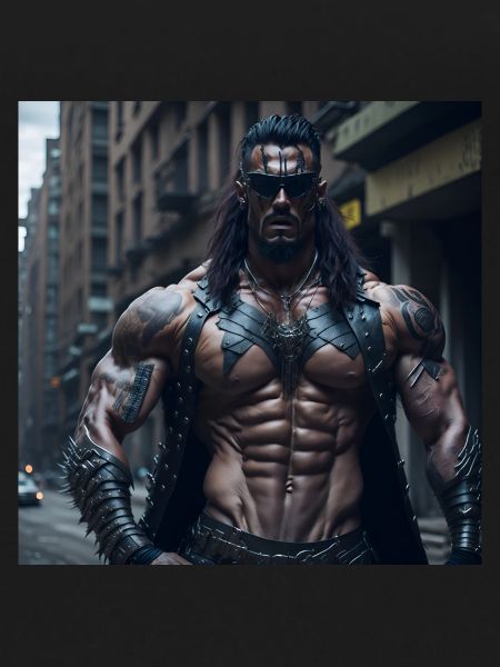 Future Cyberpunkt Warrior