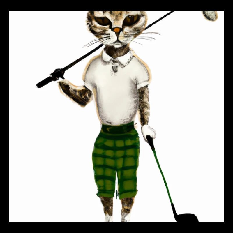 Golfkatze als Model