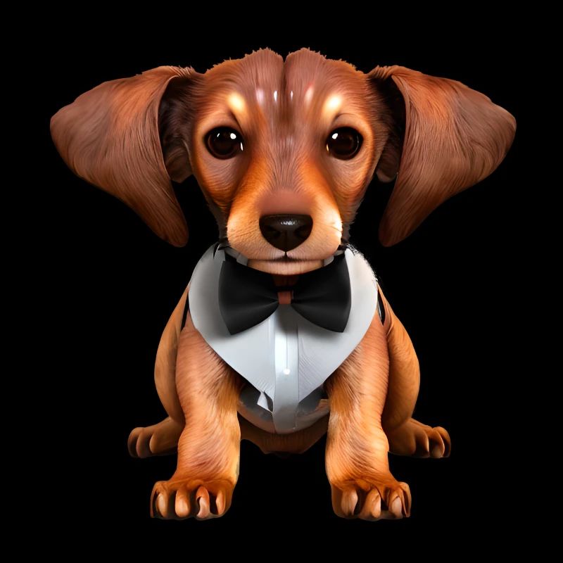 Chien Teckel avec costume Chiens Teckel Chiot