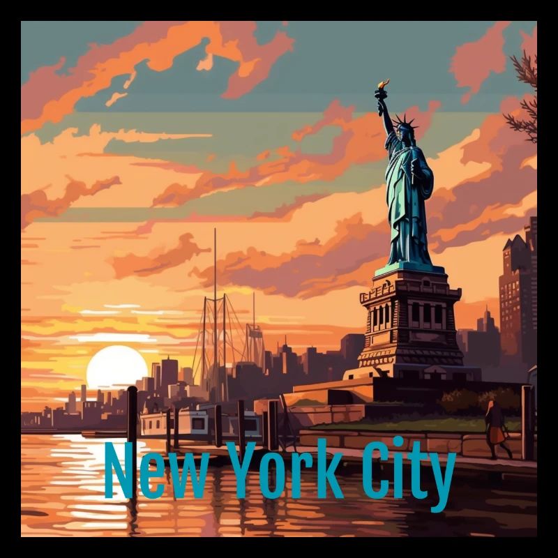 Coucher de soleil à New York