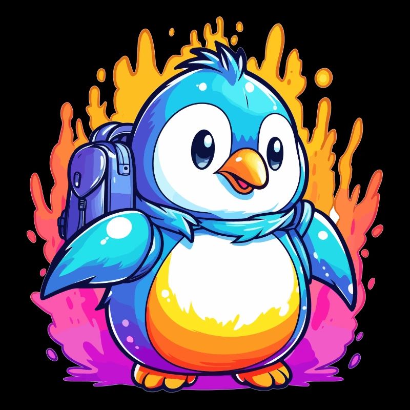 Penguin on the move