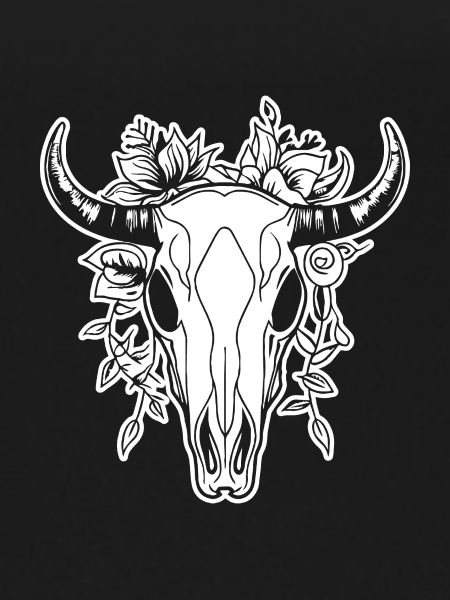 Cow Skull Boho