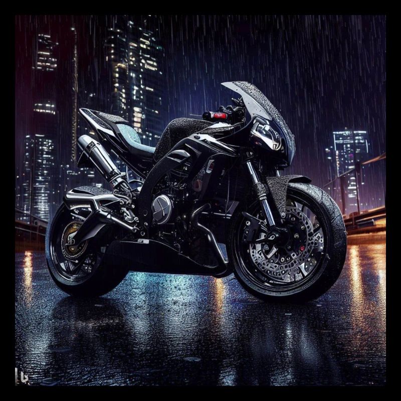 Art numérique de moto