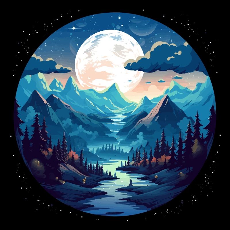 Forêt la nuit
