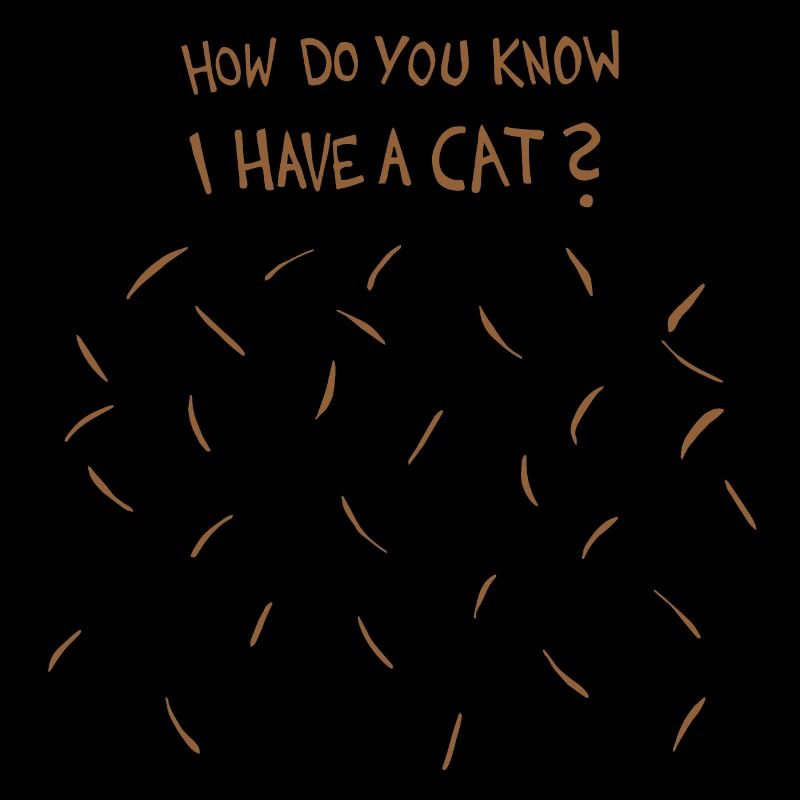 Comment savez-vous que j’ai un chat (poils de chat brun)