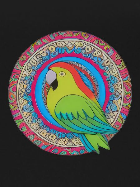 beautiful bright parrot |