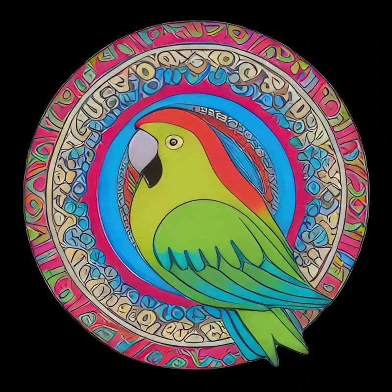 beautiful bright parrot |