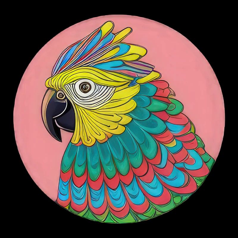 beautiful bright parrot |