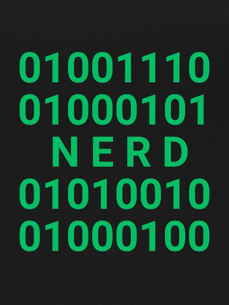 Nerd in Binärcode