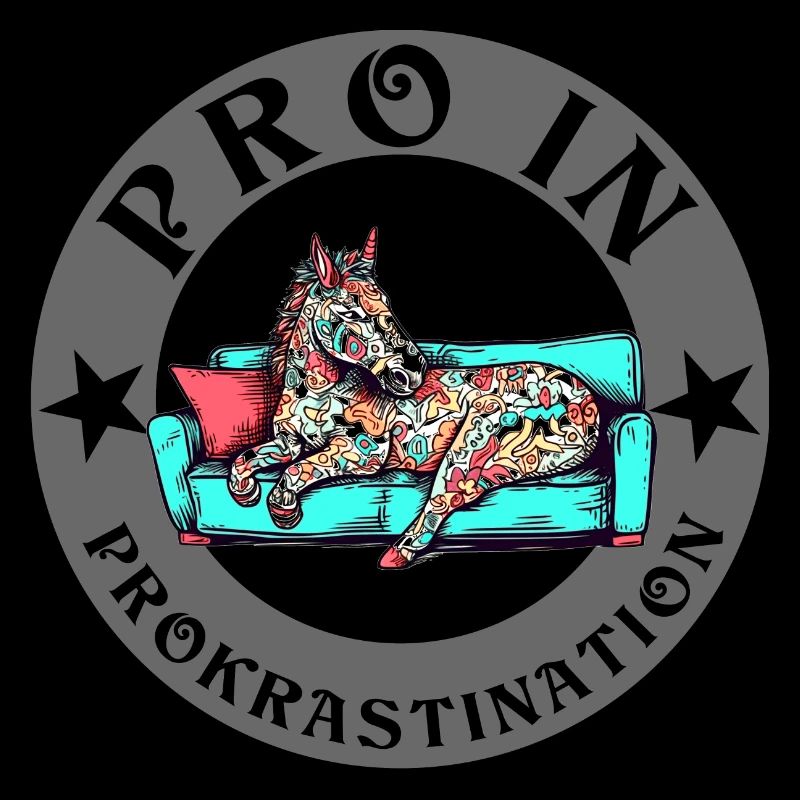 Pro dans la procrastination cheval licorne est paresseux