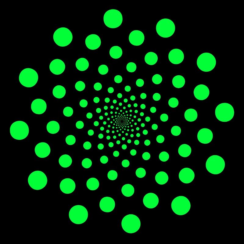 om signe chakra point infini vert néon
