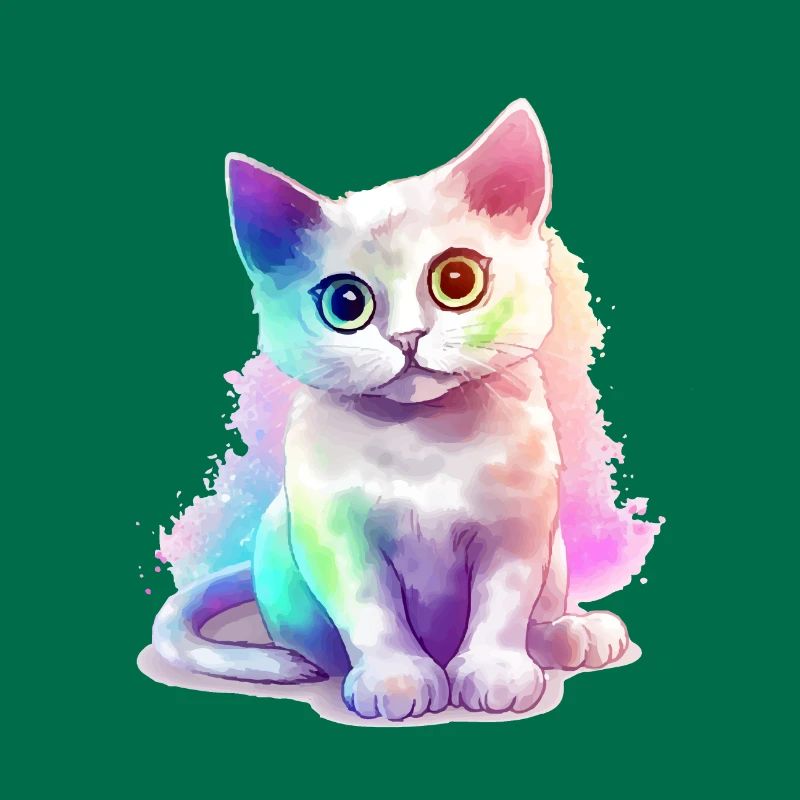 Minibi le chaton multicolore
