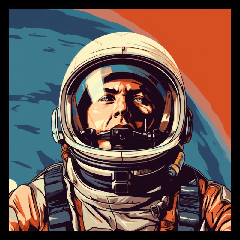 Lustighausen - Comic Style Astronaut