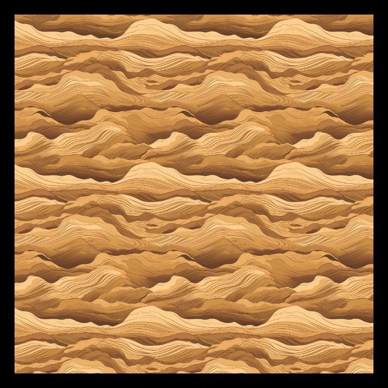 Desert Seamless Pattern Sand Sahara Dunes Arabic