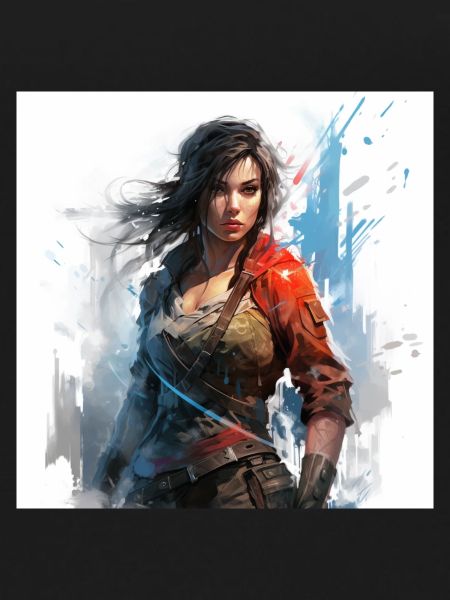 Gaming art woman