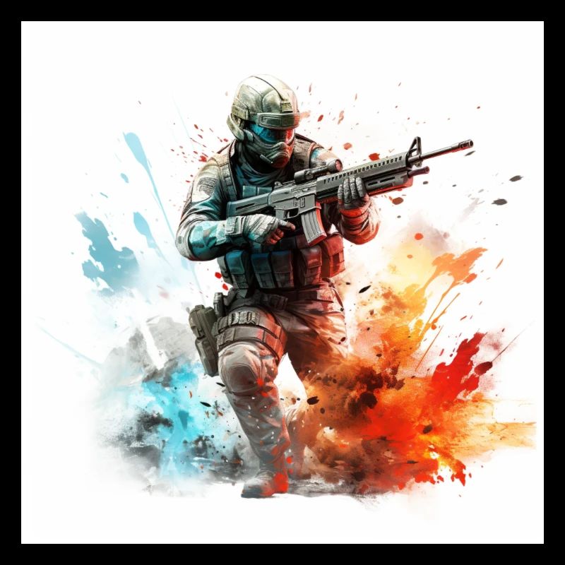 Gaming Art CoD BF 2042 BF4 BF3 BF2