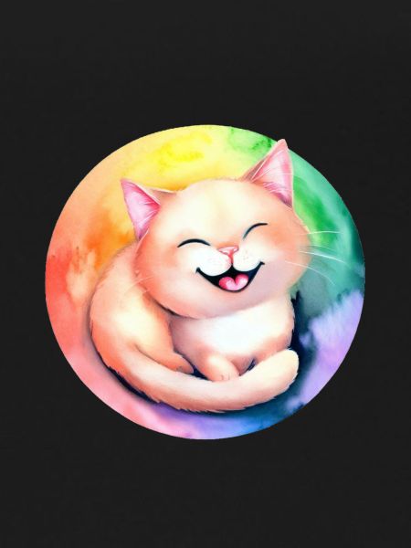 Chat arc-en-ciel