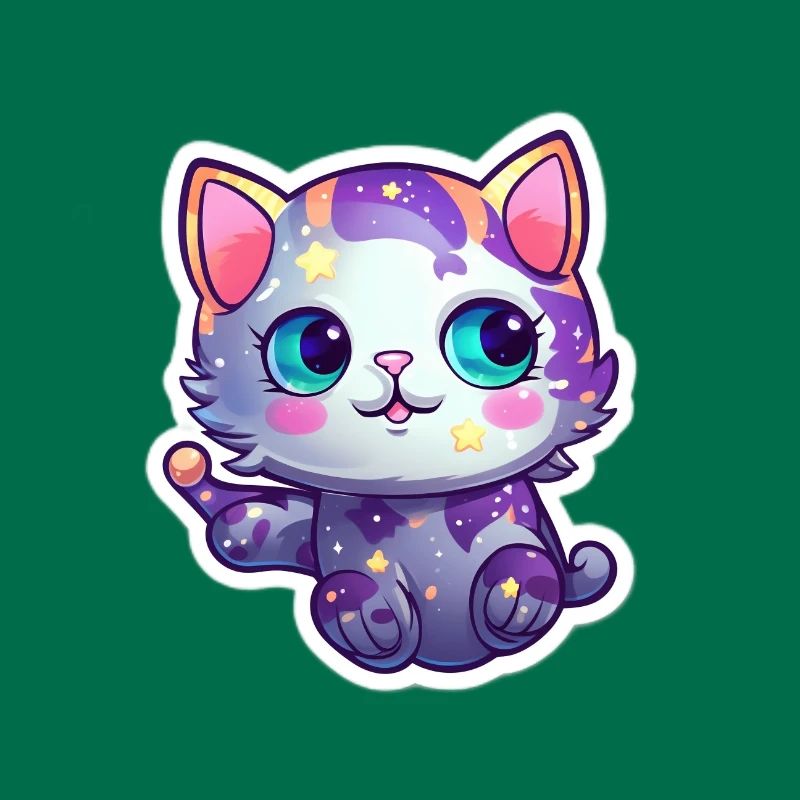 a cute space kitty