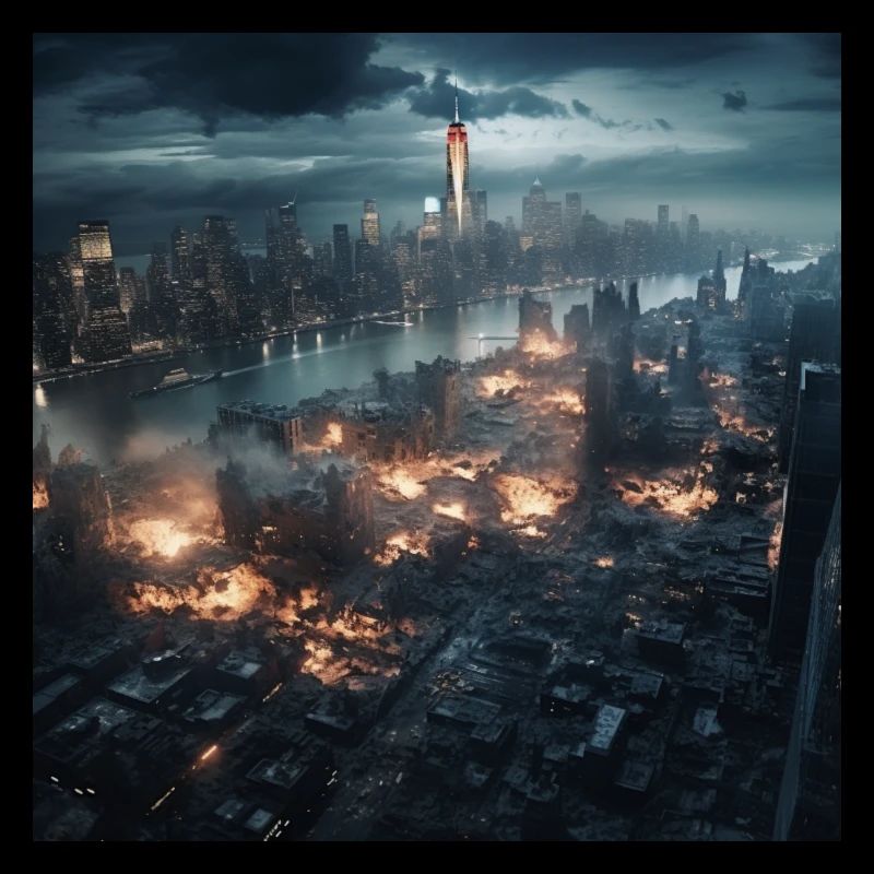 New York city en feu