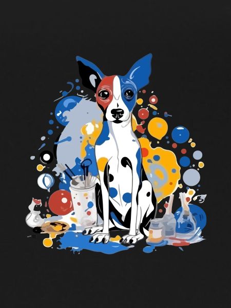 Lojou the painter dog