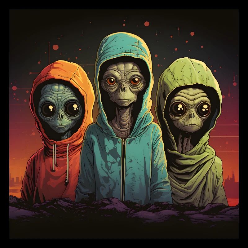 Außerirdische Kapuzenpullover