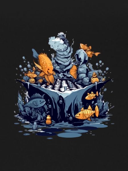 Fish play chess