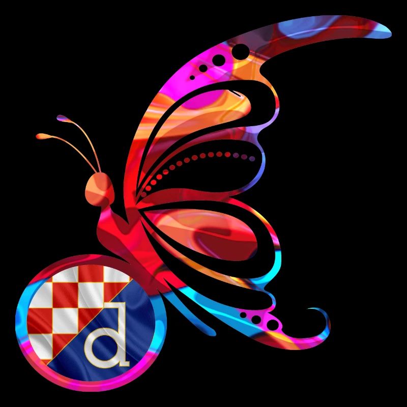 Papillon Nature Drapeau coloré Arc-en-ciel Croatie HRV