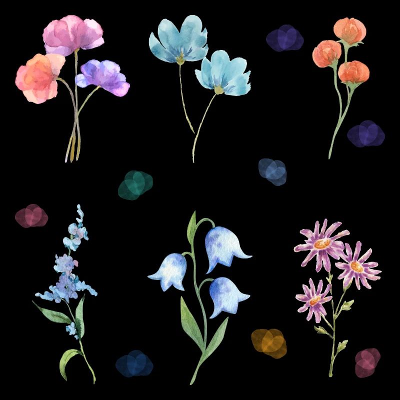 Aquarell-Blumen
