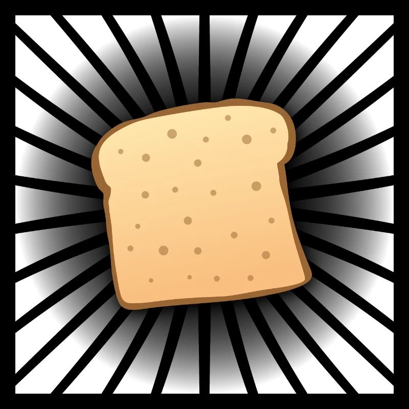Drôle de beurre comique Toast Slice Cool Toast Bread