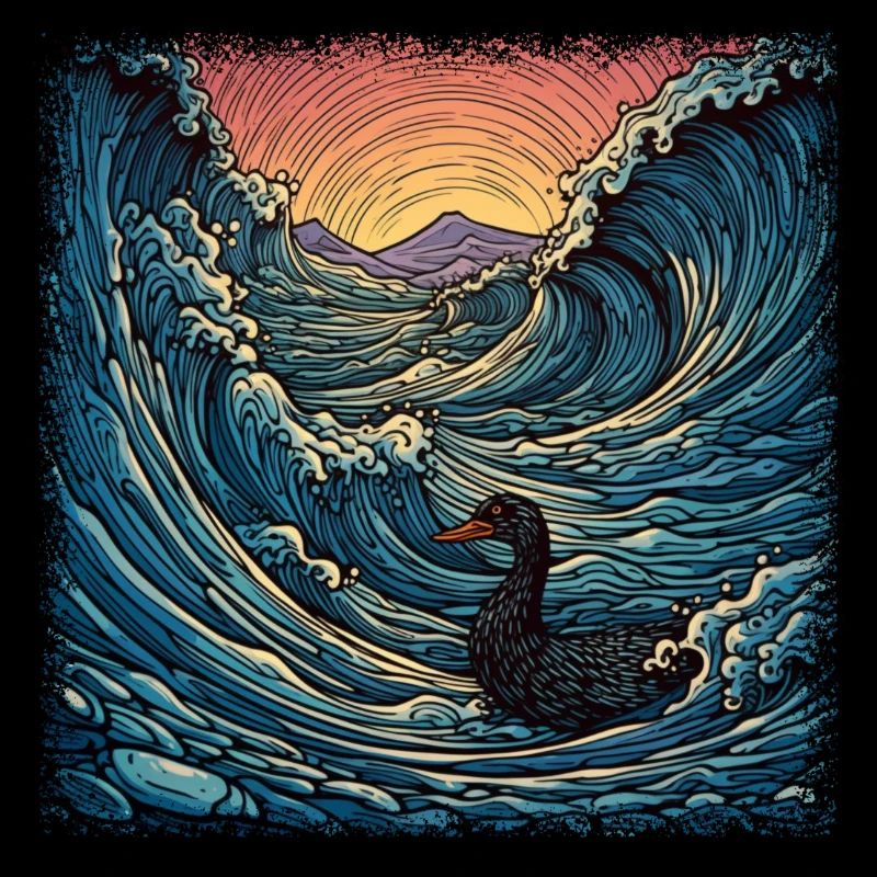 Chasse à l’arc bain romantique 8 bit Duck Baignoire