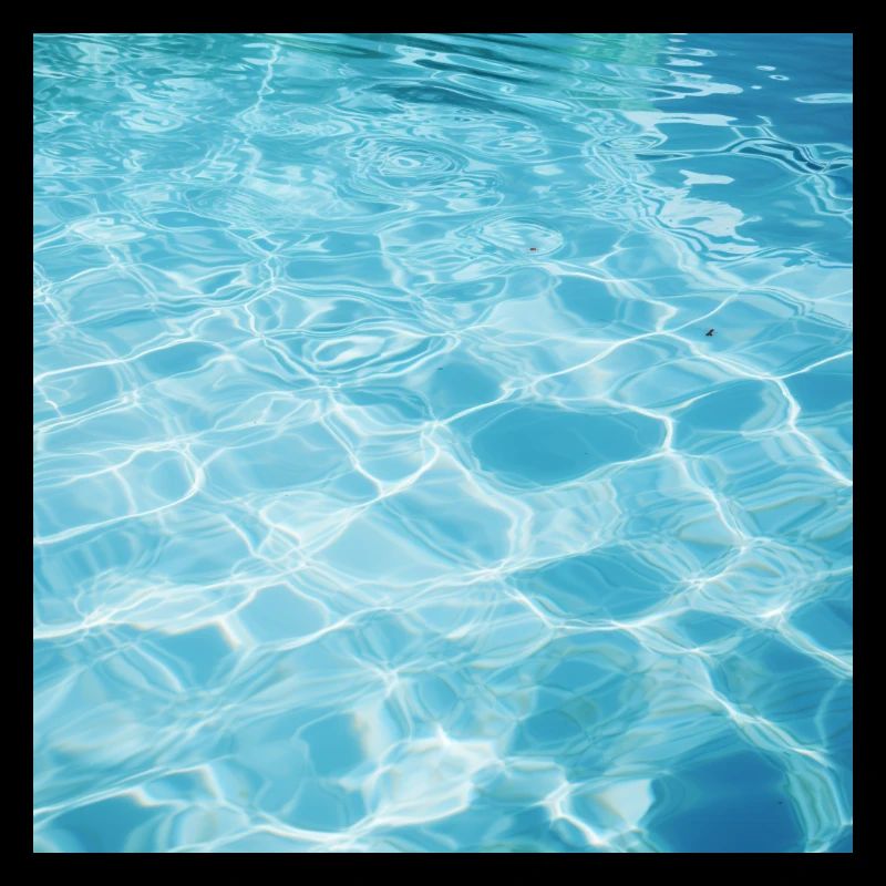 L’eau de la piscine