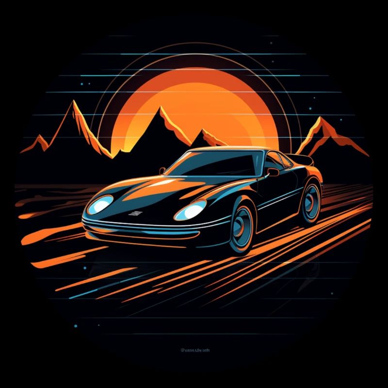 Retro Auto der Zukunft