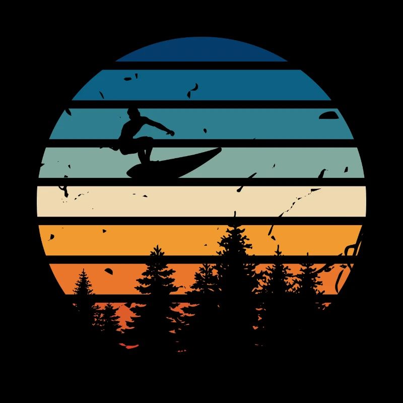 Surfen im Retro-Stil