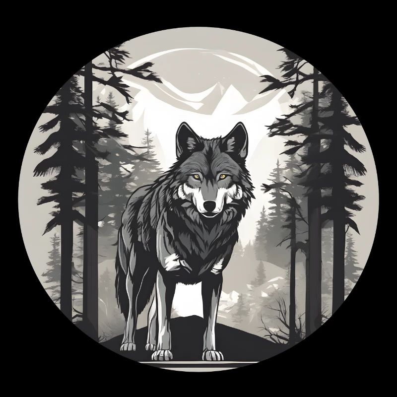 Wolf in the Woods