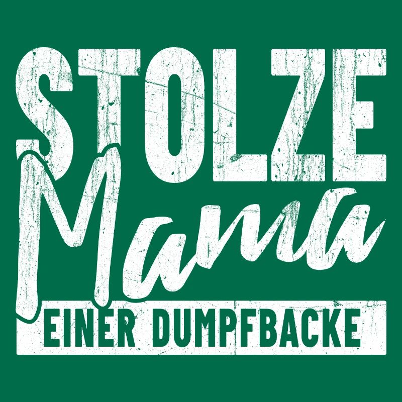Stolze Mama einer Dumpfbacke