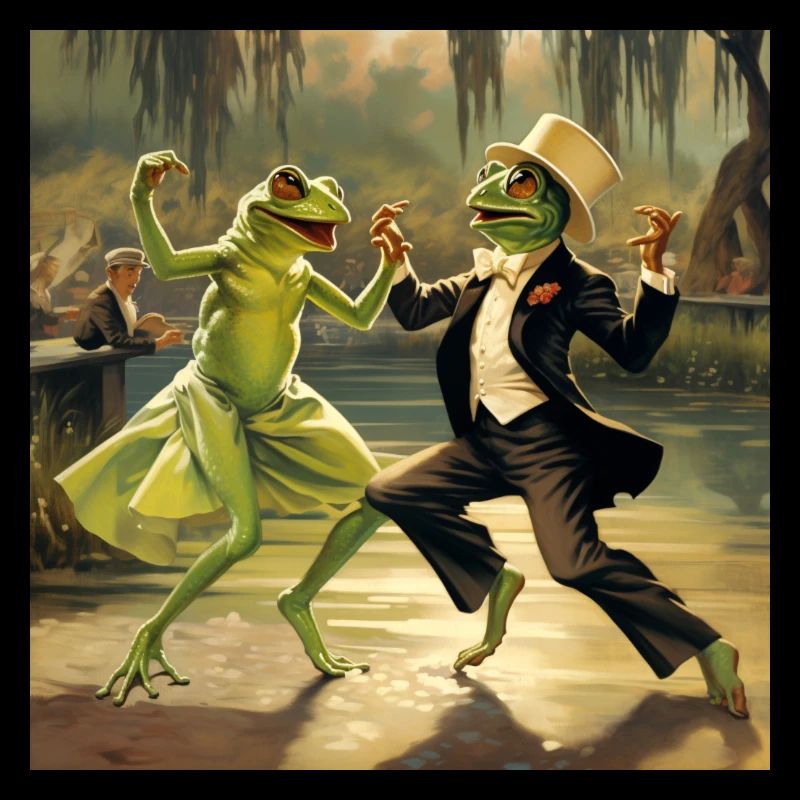 Frogs dancing