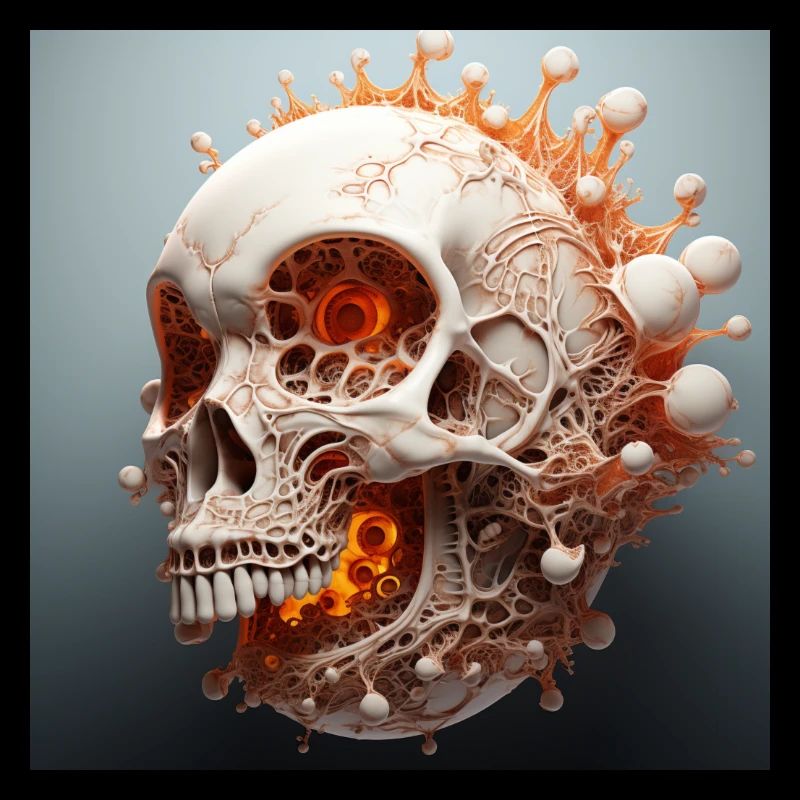 Melting Mandelbulb 3D Vector Sceleton