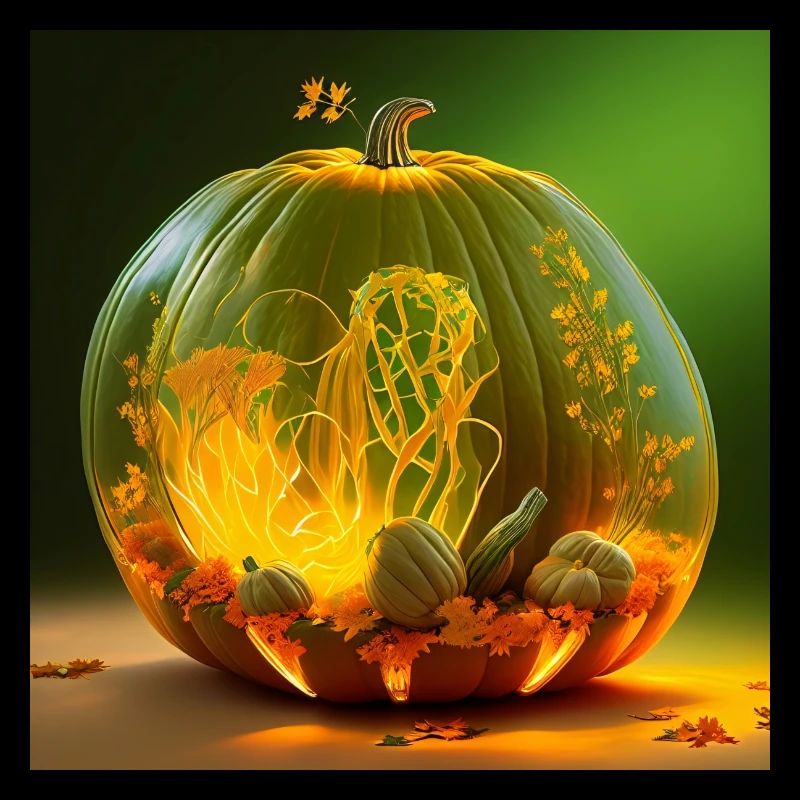 Arrangement de citrouilles d’Halloween