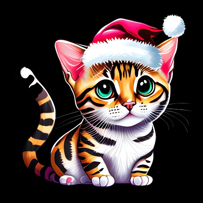 Bengal chat propriétaire chat chaton noël