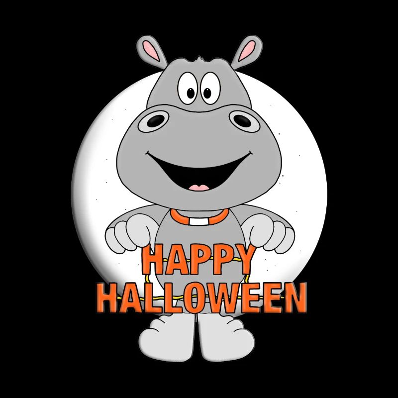 HAPPY HALLOWEEN - HIPPO - NILPFERD - FLUSSPFERD