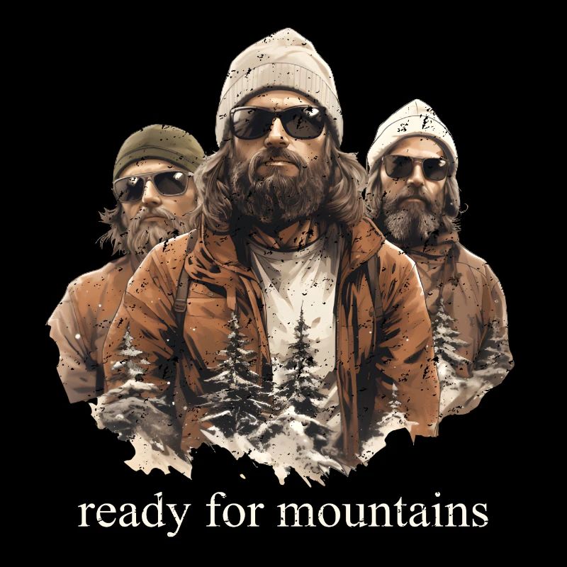 ready for mountains retro style