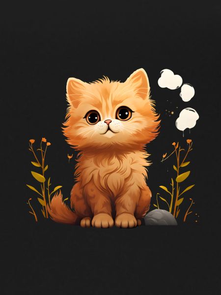 Kitten in the grass