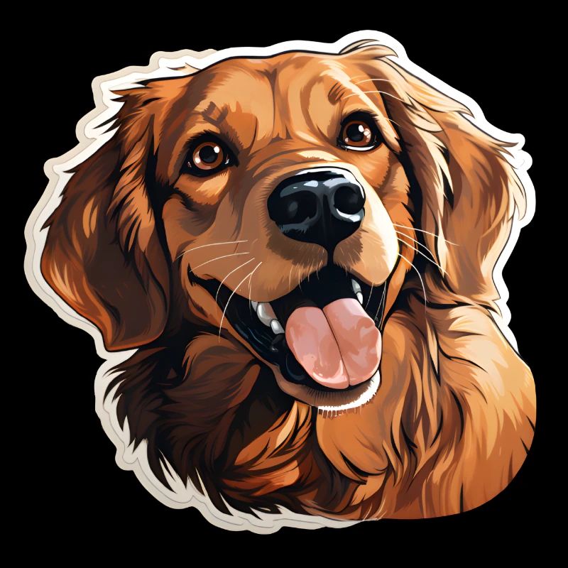 Golden Retriever avec un look mignon